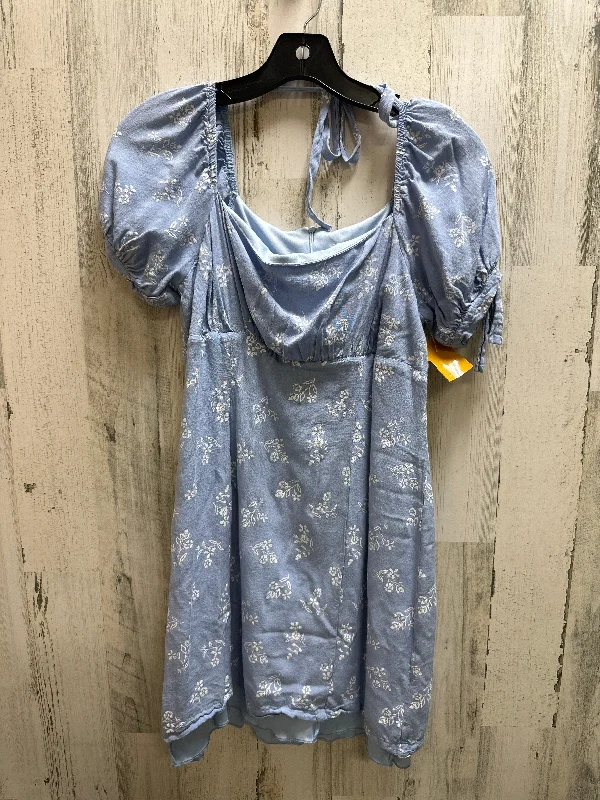 Closeout Blue Dress Casual Midi Altard State, Size M