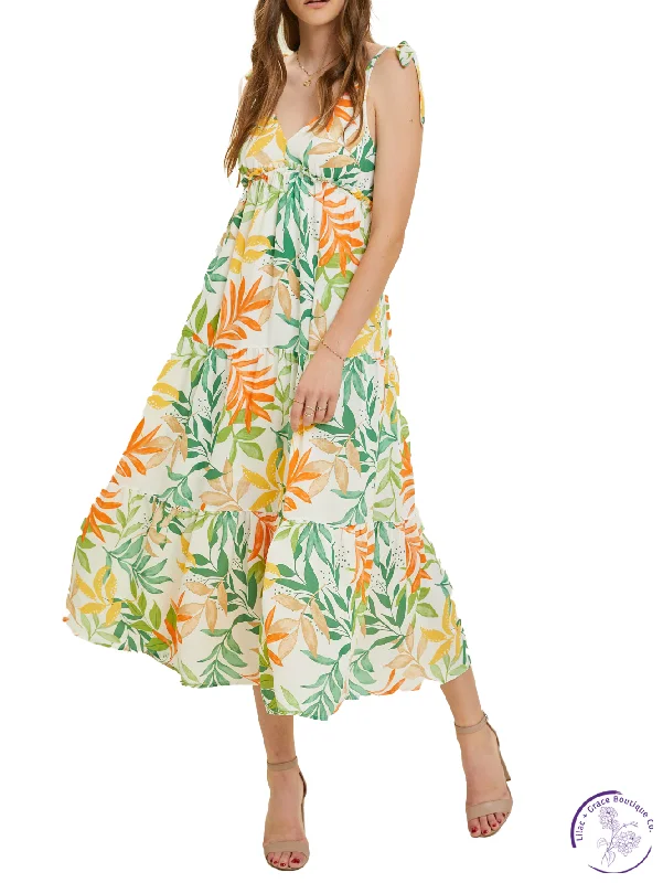 Act Now Caribbean Dream Midi Dress