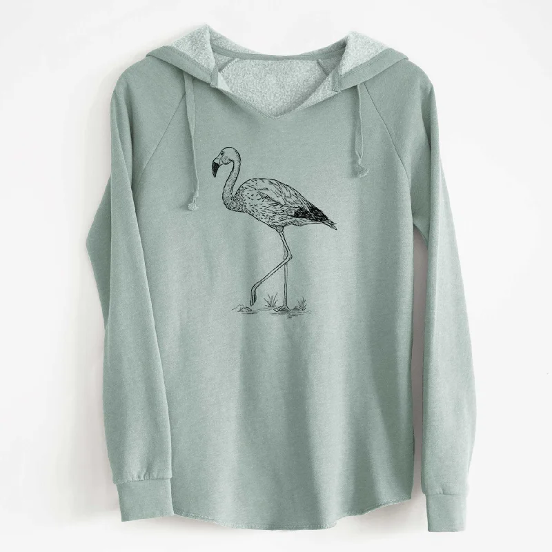 Andean Flamingo - Phoenicoparrus andinus - Cali Wave Hooded Sweatshirt