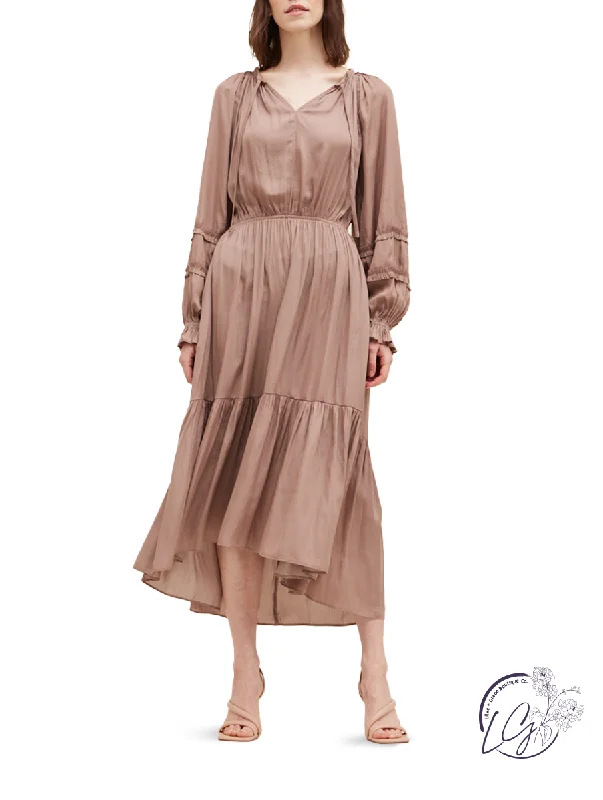 Year-End Sale Lavish Elegance Ruffle Maxi Dress