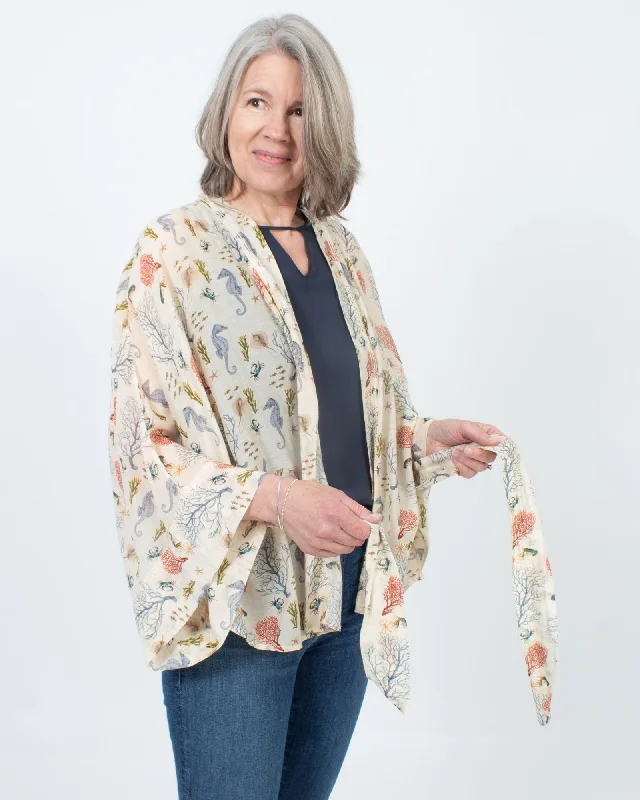 Big Discounts Printed Short Kimono