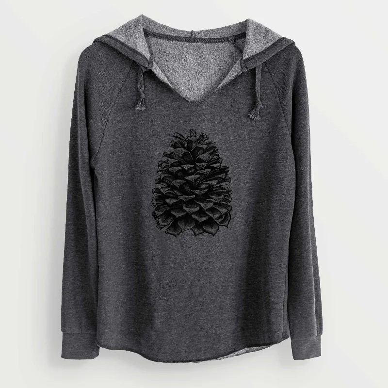 TIME-Limited Offer Pinus Jeffreyi - Jeffrey Pine Cone - Cali Wave Hooded Sweatshirt