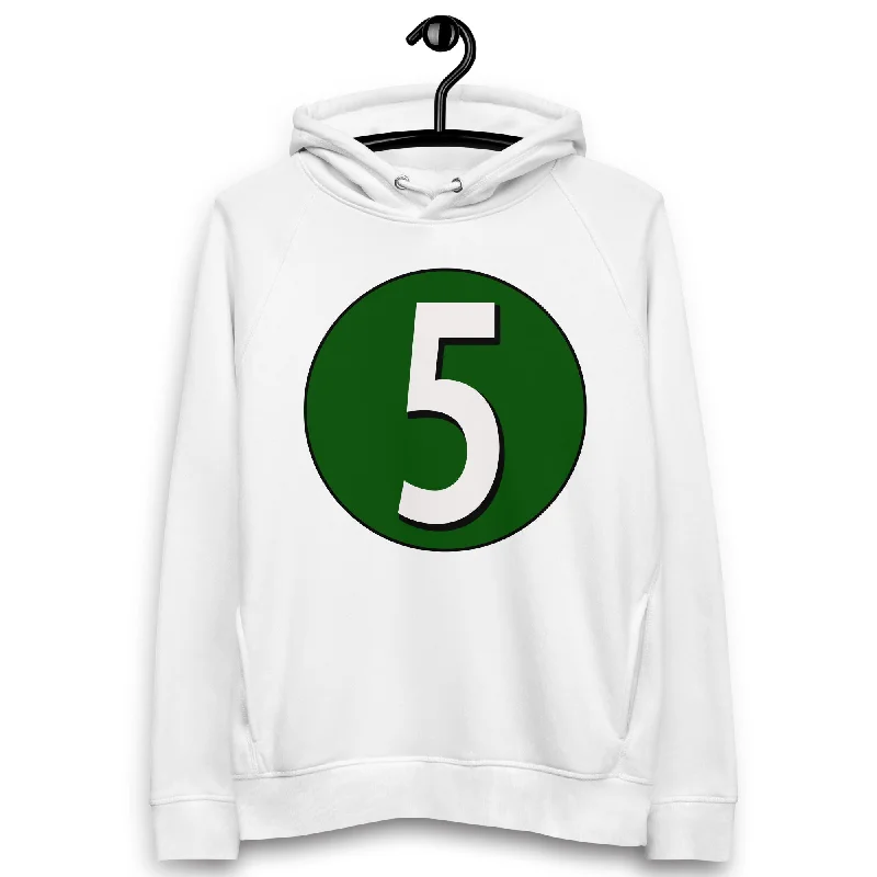 Price Blitz Unisex pullover hoodie: White on Hunter Green 5