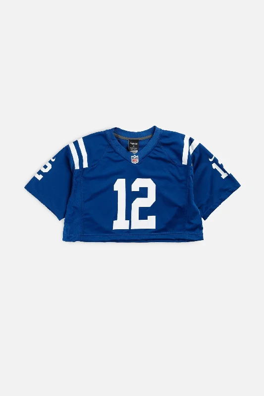 Clearance Sale Rework Crop Indianapolis Colts NFL Jersey - M