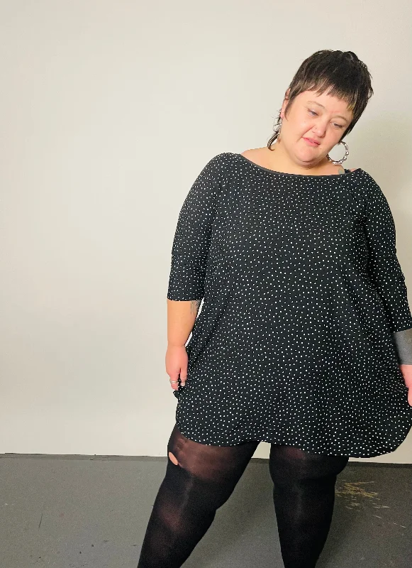 Huge Discounts Polka Dot Batwing Dress