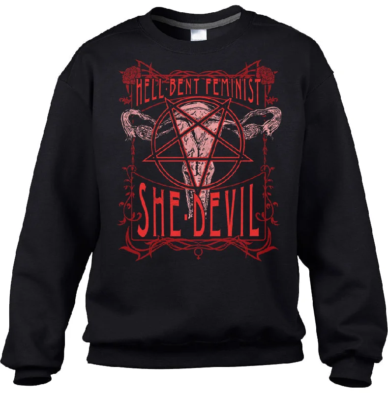 Unisex Hell-Bent Feminist She-Devil Sweatshirt