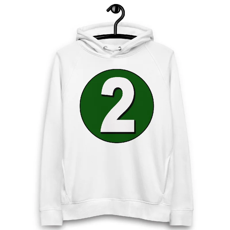 Weekend Deal Unisex pullover hoodie: White on Hunter Green 2
