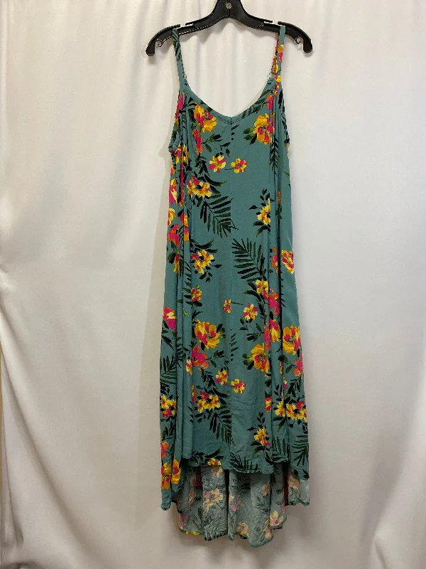 Price Smash Green Dress Casual Maxi Torrid, Size M