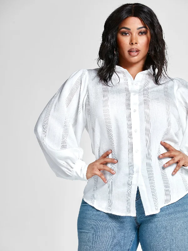 Lowest Prices Teairra Burnout Stripe Shirt