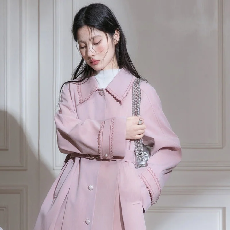 Doorbuster Deal Blush Petal Trench Coat