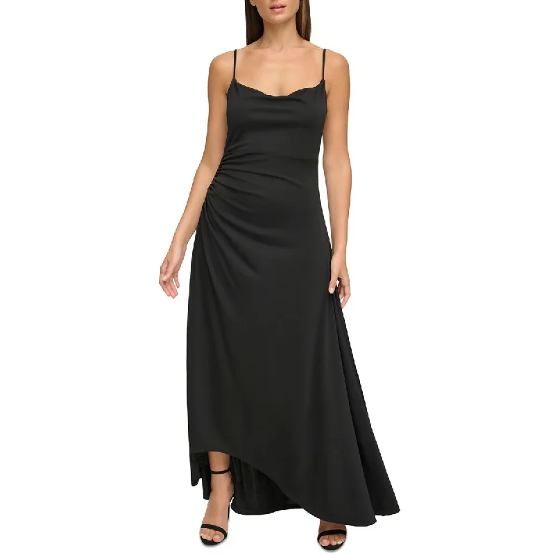 Womens Asymmetric Dressy Evening Dress