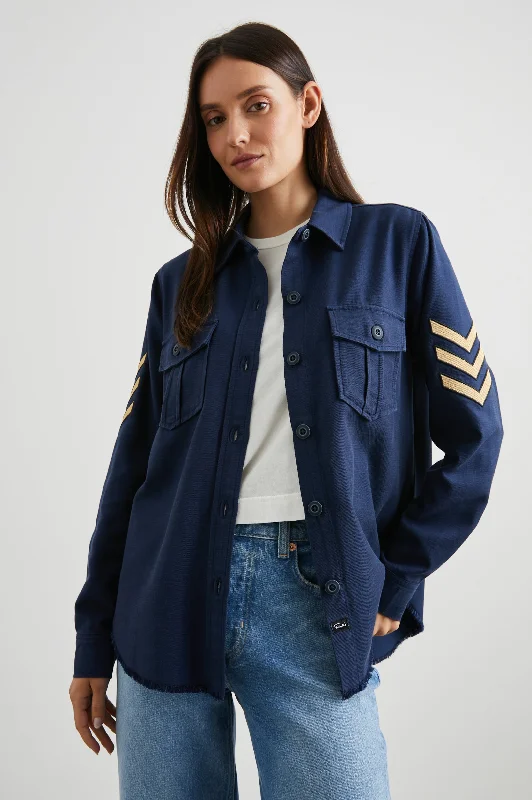 LOREN SHIRT JACKET - NAVY