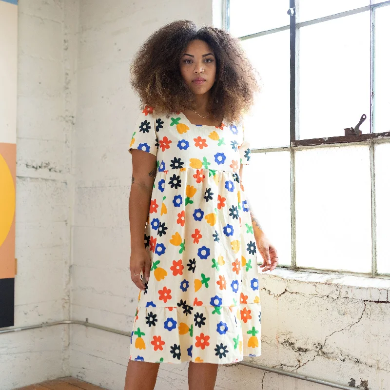 Super Sale Billie Dress - Floral Cream