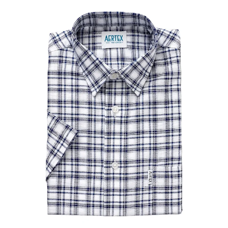 Customer Appreciation Sale Aertex - Taunton Polo - Khaki, Rust or Navy Check