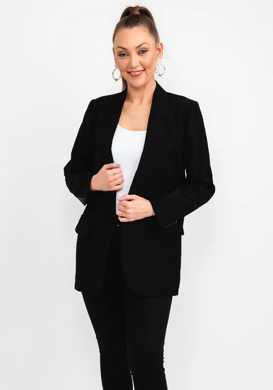 Seventy1 Lapel Collar Blazer, Black