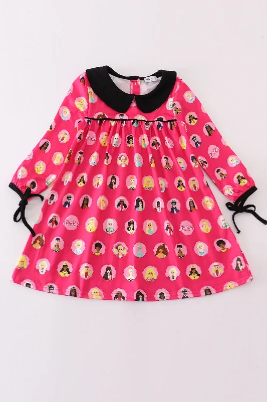 While Supplies Last Pink barbie print dress