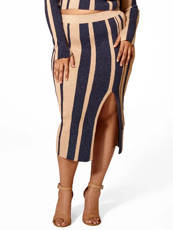 Fantastic Deals Lucy Striped Sweater Skirt