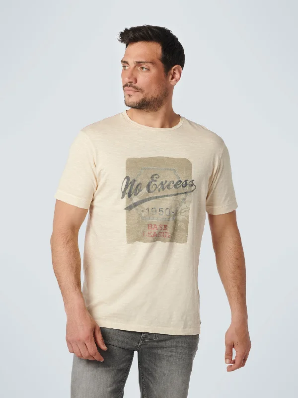 Daily Specials No Excess - Dyed Print T-Shirt - Cream or Light Army Green