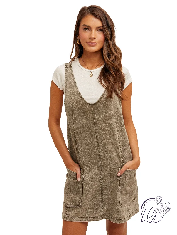 Final Markdown Fire Burns Bright Overall Dress