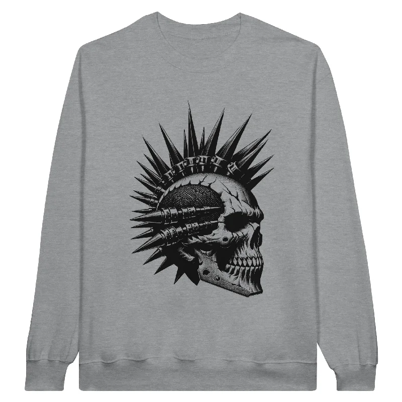 Limited Time Offer Punk Rock Skull Unisex Crewneck Sweatshirt
