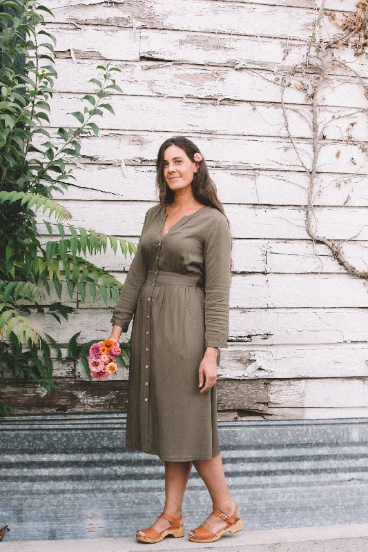 Reduced Prices Vera Dress in Olive