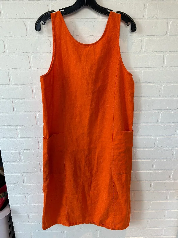 Blowout Sale Orange Dress Casual Midi Outfit Jpr, Size S