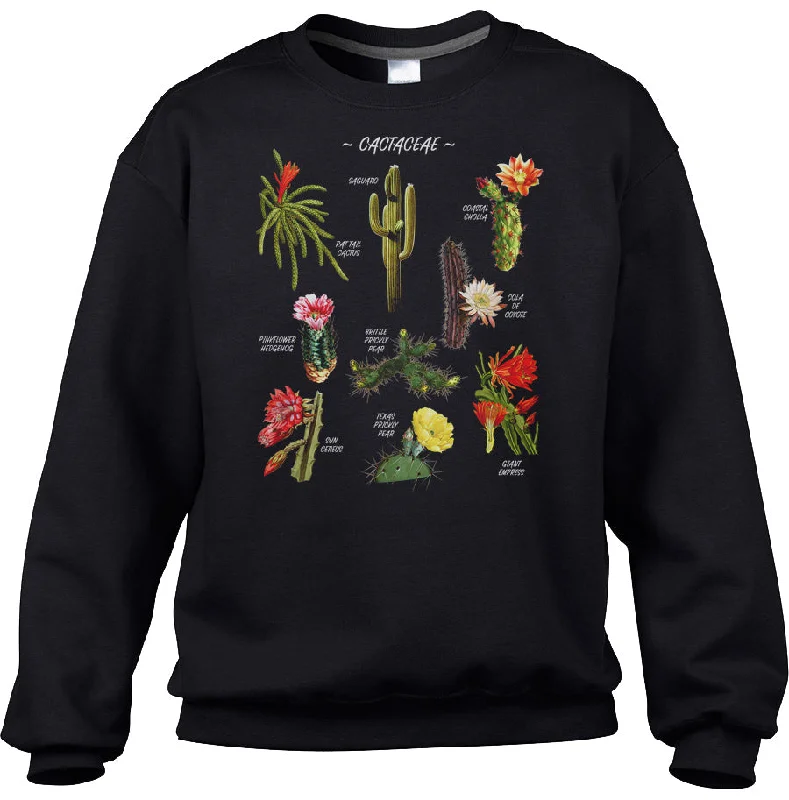 Unisex Cactus Botanical Chart Sweatshirt