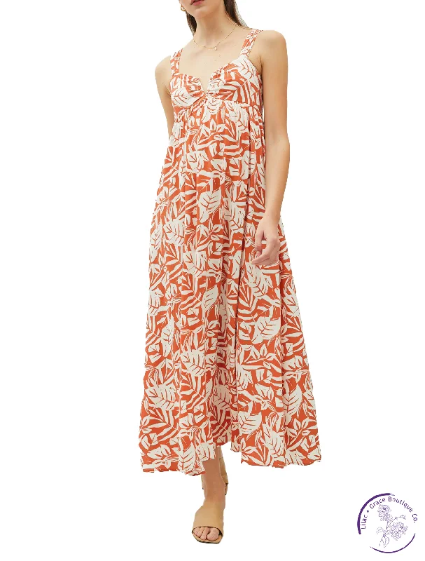 Extra Savings Palm Groove Maxi Dress