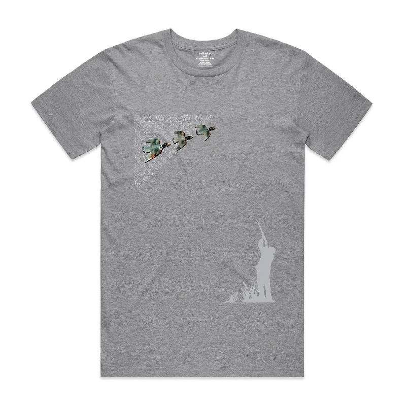 Exclusive Savings Isthatso Cotton Graphic T-Shirt - Ducks - Grey