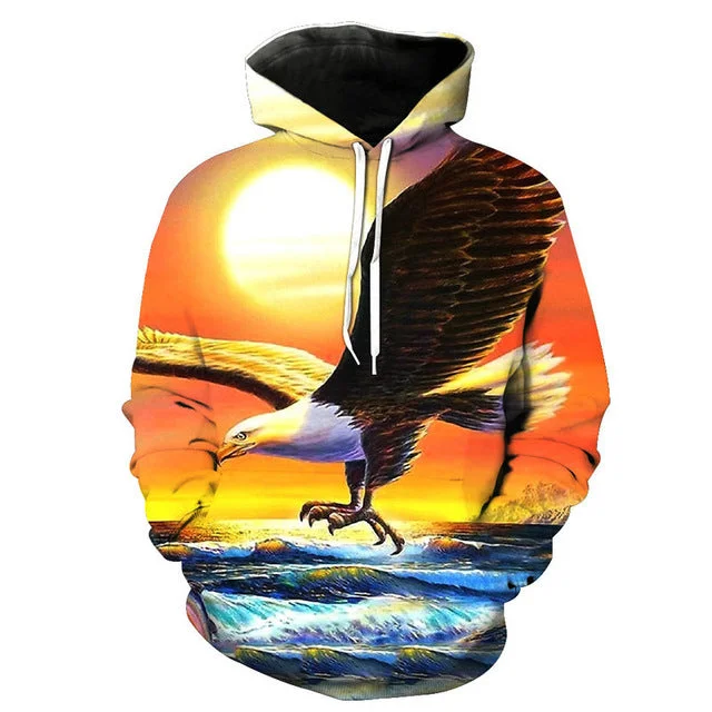 Super Sale Sunset Eagle Hoodie