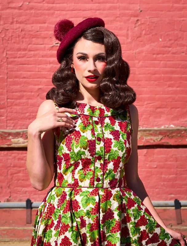Limited Availability Elizabeth Dress in Grapes