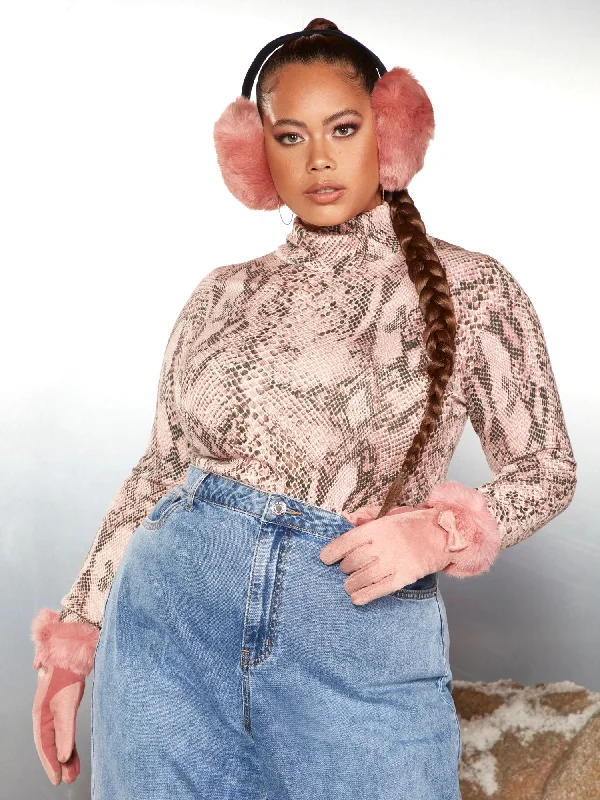 Loyalty Reward Kehri Snake Print Turtleneck Sweater - Garnerstyle x FTF