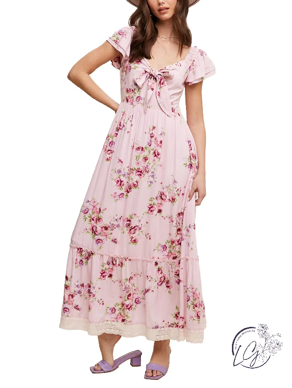 The Best Prices Spring Fling Ruffle Sleeve Maxi Dress