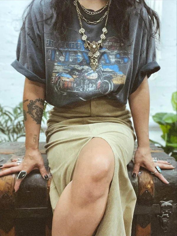 Don't Miss Day One Corduroy Midi Skirt