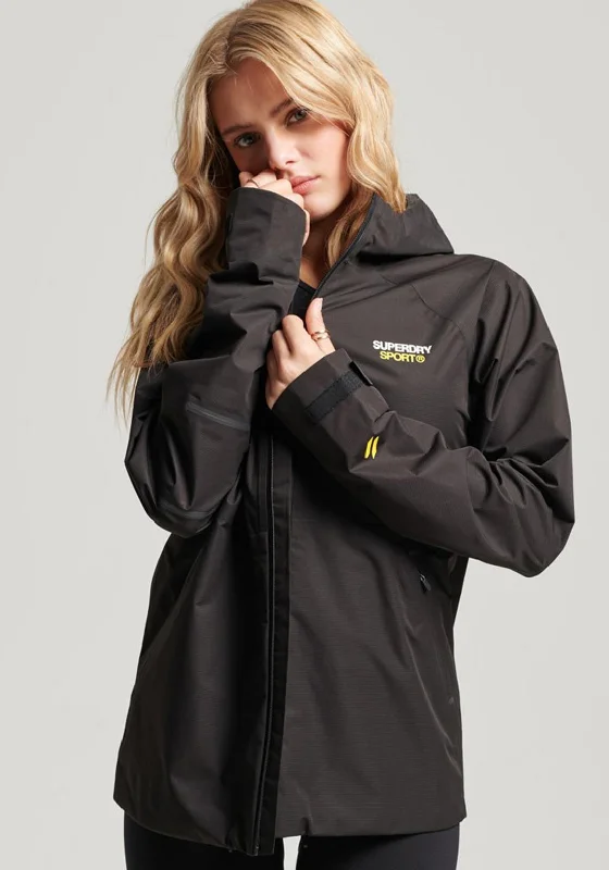 Savings Event Superdry Womens Sport Waterproof Jacket, Black