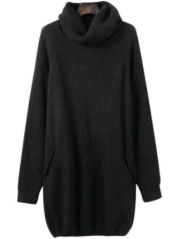 Act Fast 'Diana' Turtleneck Knit Dress