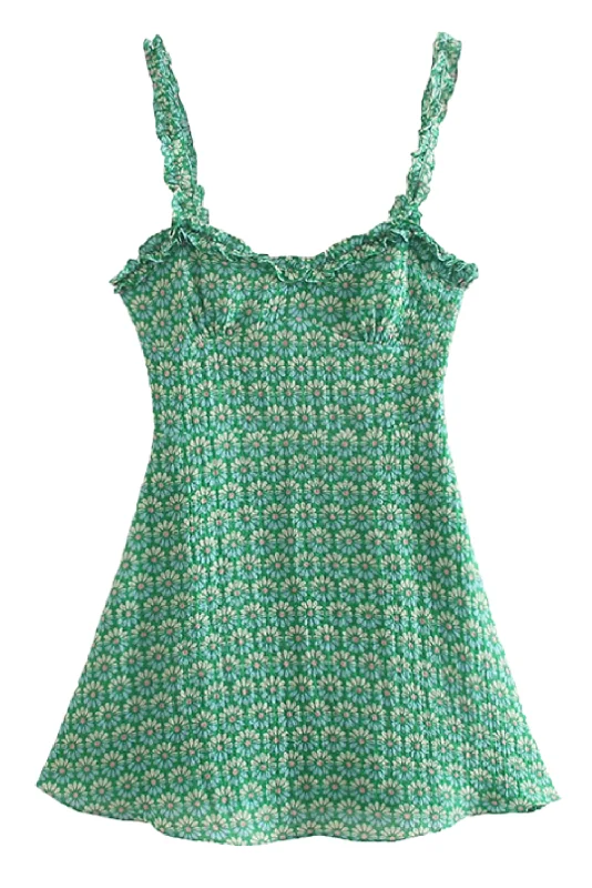 Lowest Price 'Abrielle' Sleeveless Flower Printed Dress