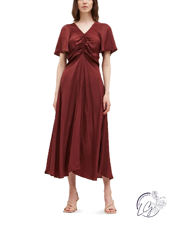 While Supplies Last Shirred Elegance Maxi Dress