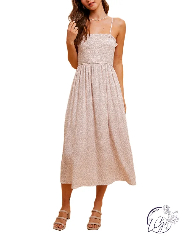 Price Drop Alert Ditsy Floral Delight Midi Dress