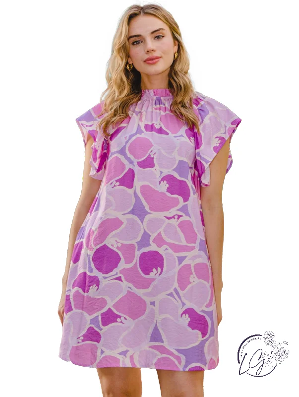 Bonus Savings Dancing Among Flowers Mini Dress