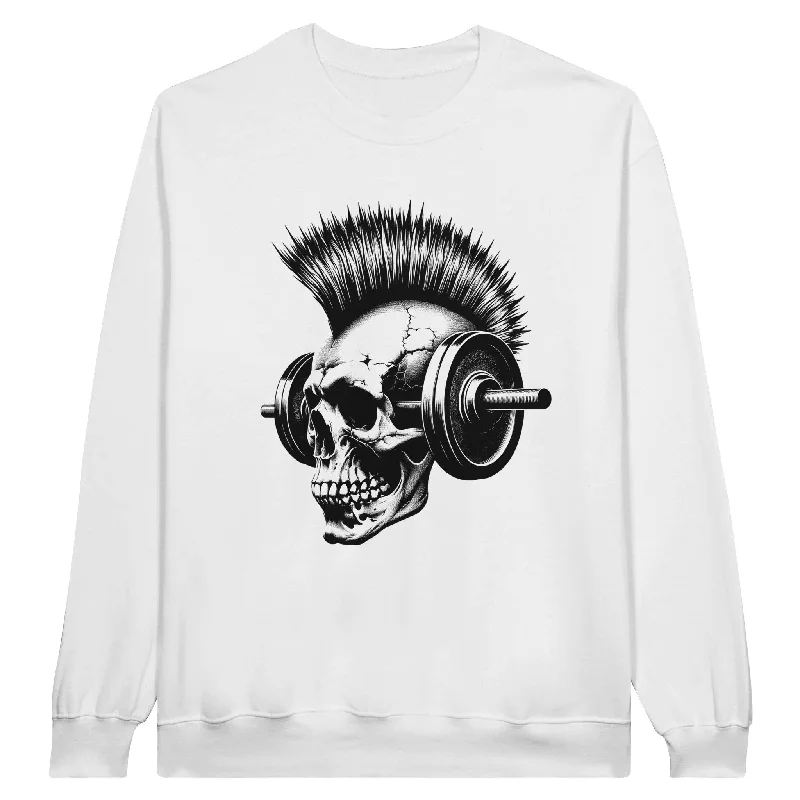 Super Deal Punk Rock Skeleton Unisex Crewneck Sweatshirt