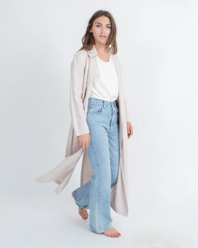 Weekend Flash Sale Lightweight Blush Trench Coat