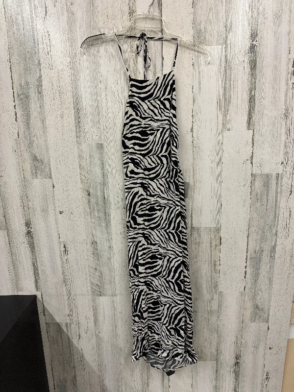 Price Break Zebra Print Dress Casual Short Moon River, Size L