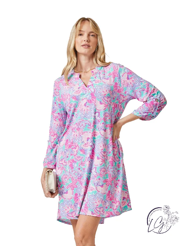 Don't Miss Emerald Pink Scarlett Dress