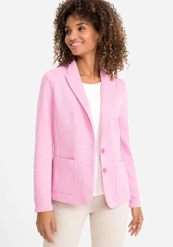Deal Explosion Olsen Single Breasted Jersey Blazer, Blossom Pink