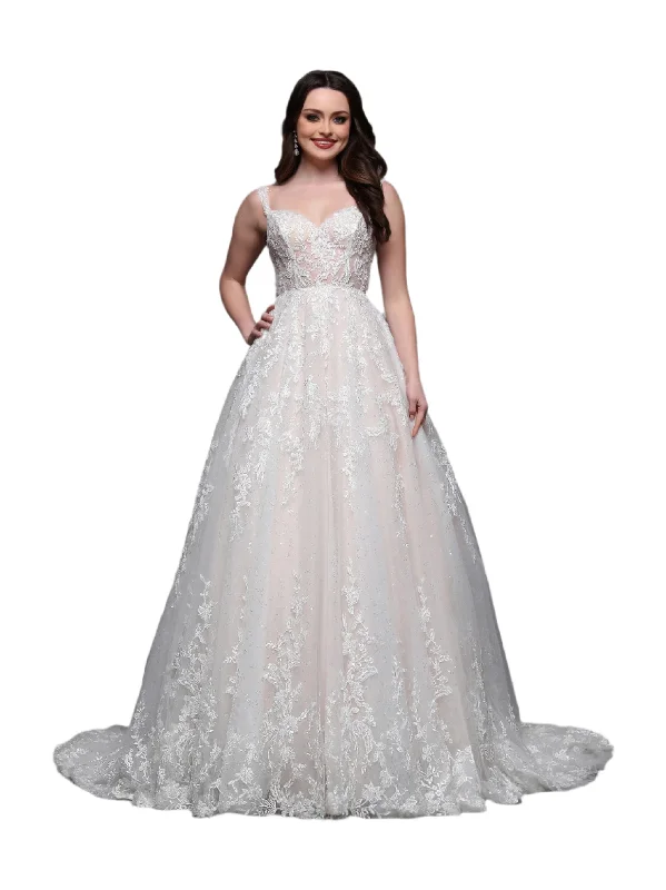 Season Finale Sale Davinci Bridal 50879 Sequin Lace Ball Gown Wedding Dress Corset Open back bridal Gown Sheer Season Finale Sale Davinci Bridal 50879 Sequin Lace Ball Gown Wedding Dress Corset Open back bridal Gown Sheer