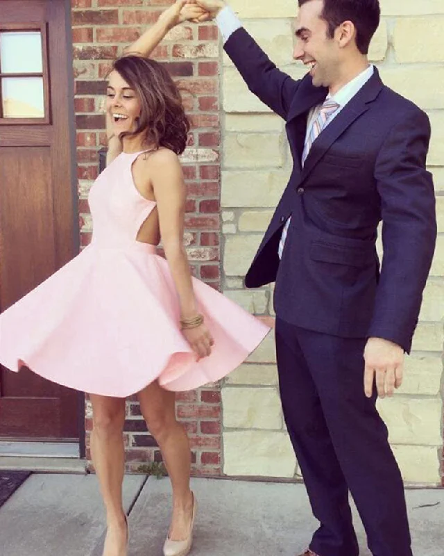 Huge Savings Lovely Halter Pastel Pink Short Prom Dress ,Short Homecoming Dress for Girls SP0712 Huge Savings Lovely Halter Pastel Pink Short Prom Dress ,Short Homecoming Dress for Girls SP0712