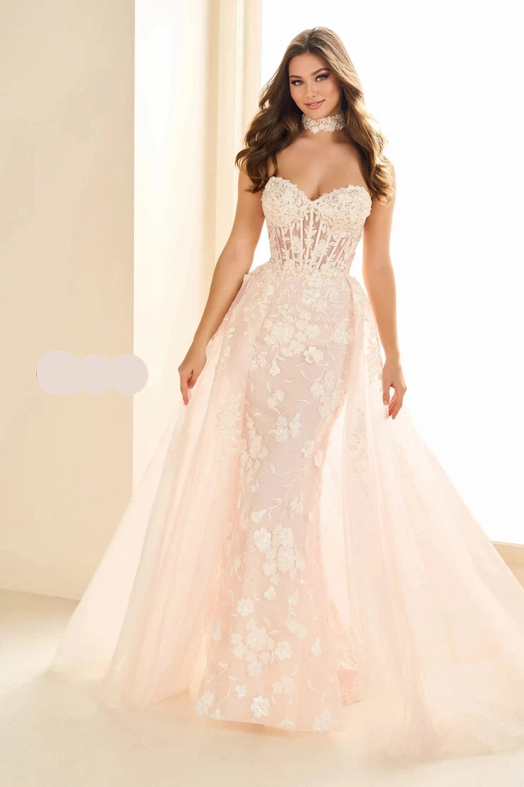 Overstock Ellie Wilde EW36028 Sequin Lace Shimmer Wedding Dress Overskirt Corset Black Mermaid Fitted Sheer Choker Overstock Ellie Wilde EW36028 Sequin Lace Shimmer Wedding Dress Overskirt Corset Black Mermaid Fitted Sheer Choker