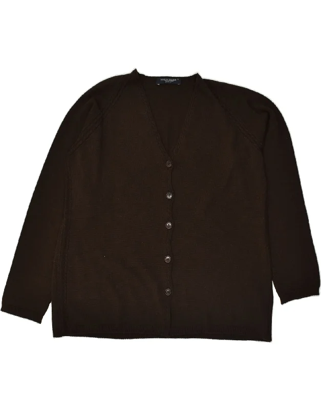 Special Savings MARINA RINALDI Womens Cardigan Sweater UK 18 XL Brown Wool