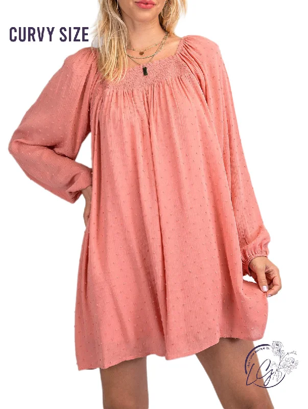 Special Discount Curvy Swiss Dot Dreams Mini Dress